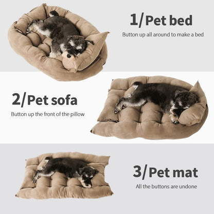 3-in-1 Multifunction Pet Bed