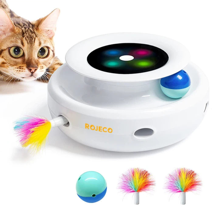 Automatic Feather Fun Ball Toy