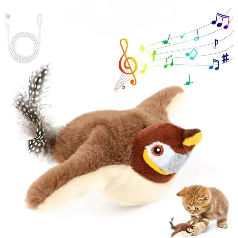 Interactive Flapping Bird Cat Toy